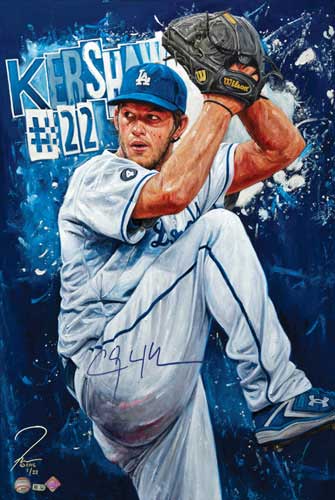Clayton Kershaw, by Justyn Farano