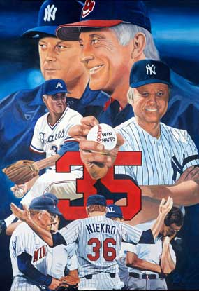 Niekro Brothers, by Jon Banchick