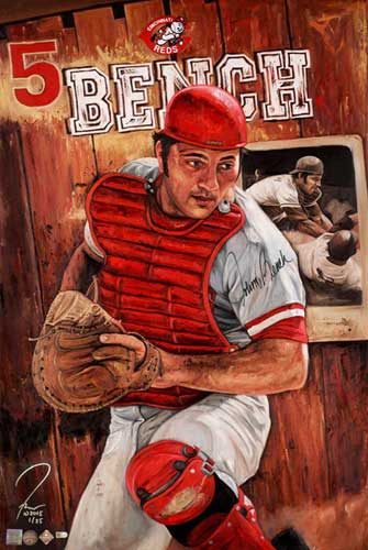 Johnny Bench, by Justyn Farano
