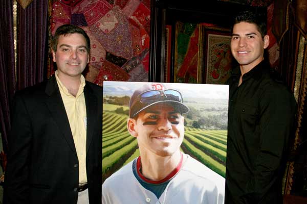 Jonathan Banchick with Jacoby Ellsbury