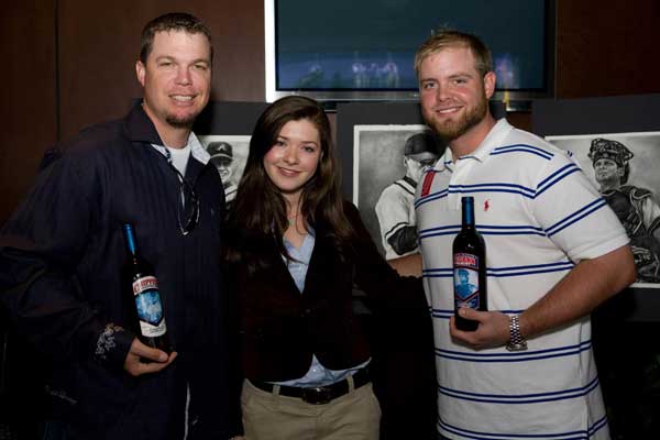 Chipper Jones & Brian McCann with Lauren Creedon