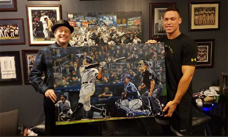 Opie Otterstad with Aaron Judge