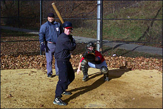 Eric Merryfield swings 42 inch stick