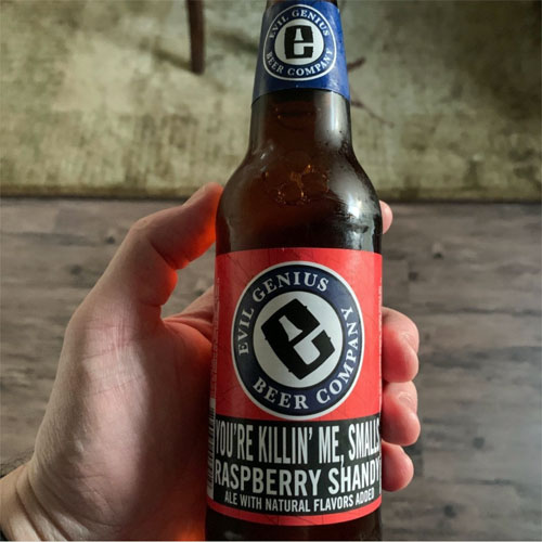 Evil Genius Beer - You're Killin' Me Smalls Raspberry Shandy bottle