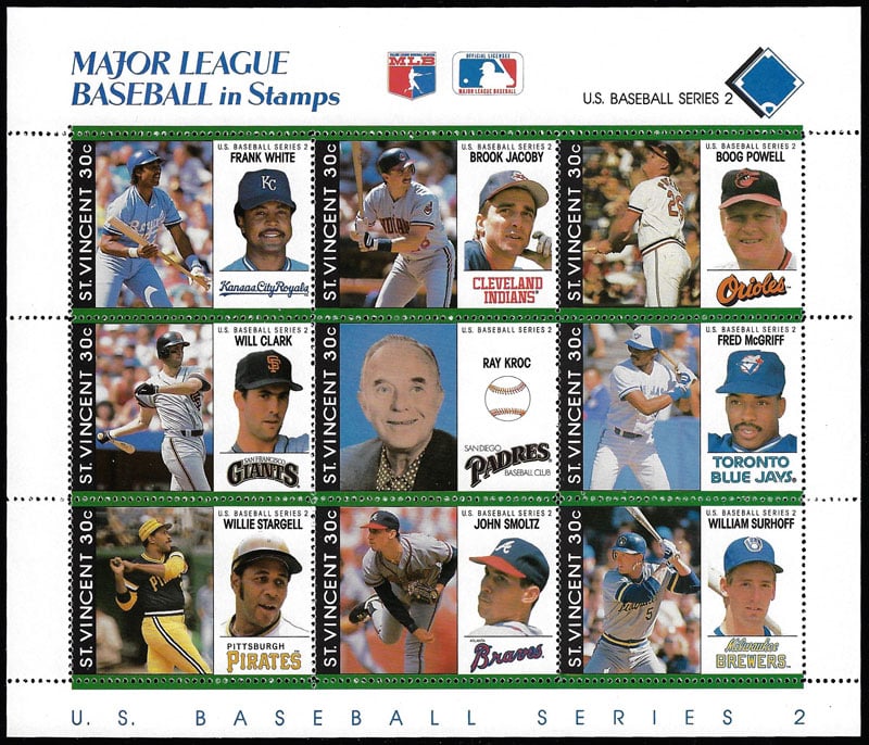Int'l Baseball Postage Stamps (19801989) Baseball Life