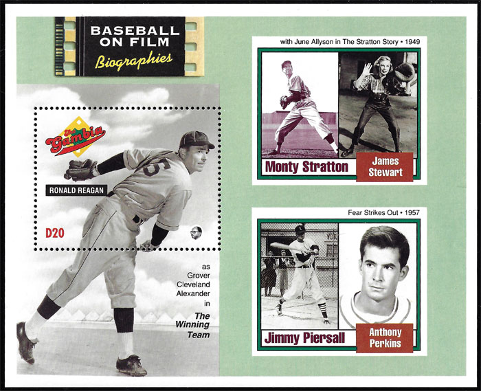1993 Gambia – Baseball on Film Biographies: Monty Stratton and Jimmy Piersall