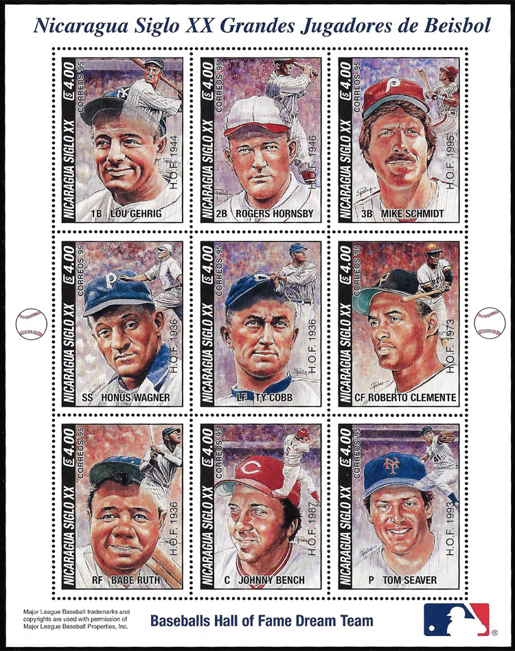 Baseball Postage Stamp Checklist Baseball Life