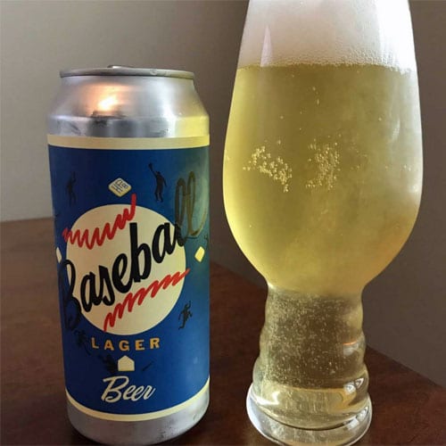 Baseball Lager by HPB in a Glass